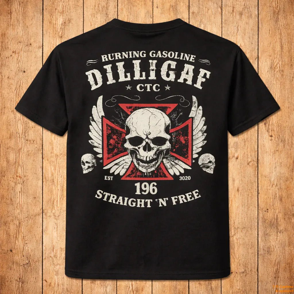 DILLIGAF Tee – Caballeros – – back-holz-5 – El Capitano