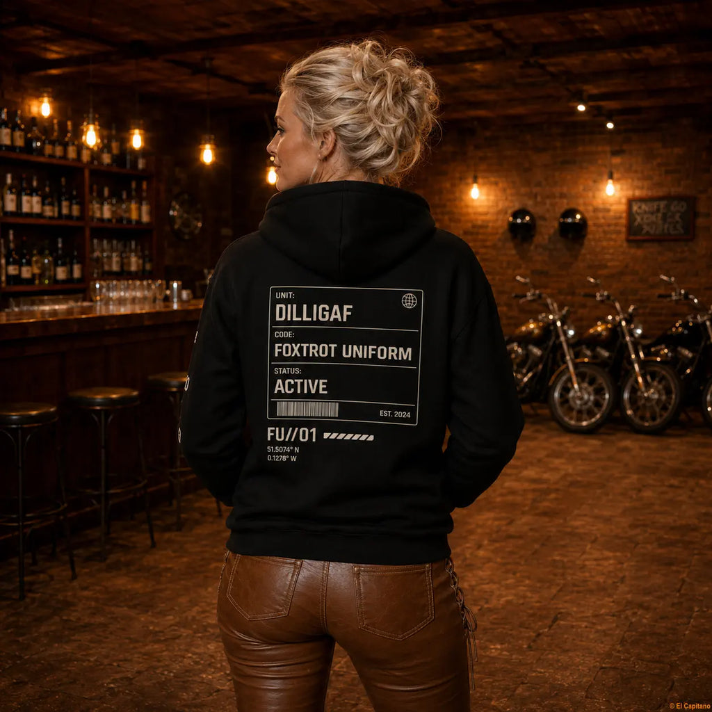DILLIFU Hoodie - Señoras – – black_dilligaffu_heck_frau_8f56b0a3-c785-4c85-9772-87638cddcc66 – El Capitano