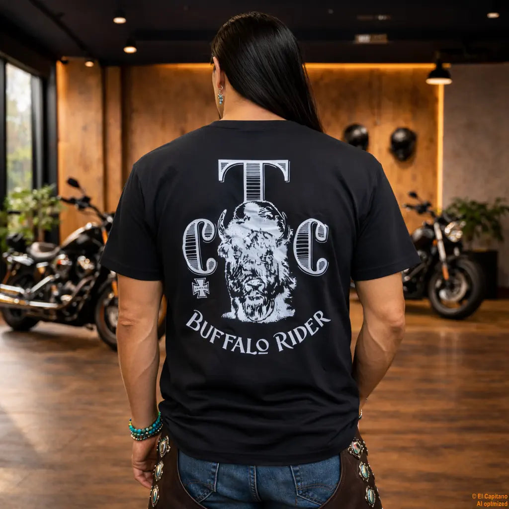 CTC Buffalo Rider – Tee – Caballeros – – buffalo-rider-back-herren-2 – El Capitano