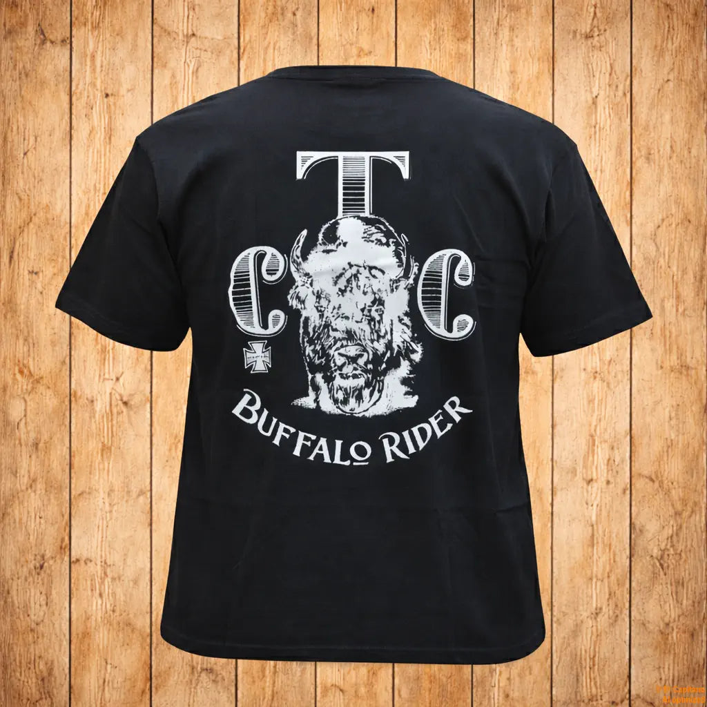 CTC Buffalo Rider – Tee – Caballeros – – buffalo-rider-front-herren-holz-4 – El Capitano
