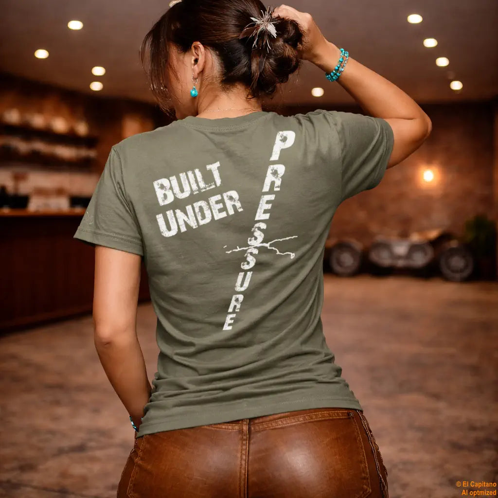 No Comfort Tee – Señoras – – military_green_nocomfort_back_frau – El Capitano