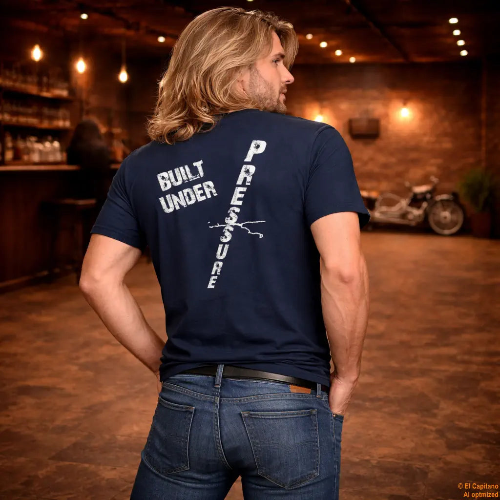 No Comfort Tee – Caballeros – – navy_nocomfort_back_mann – El Capitano