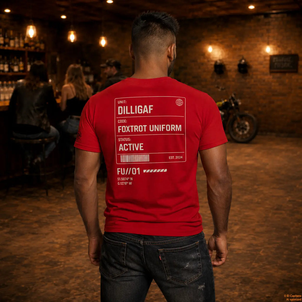 DILLI FU Tee - Caballeros – – red_dilligaffu_heck_mann – El Capitano