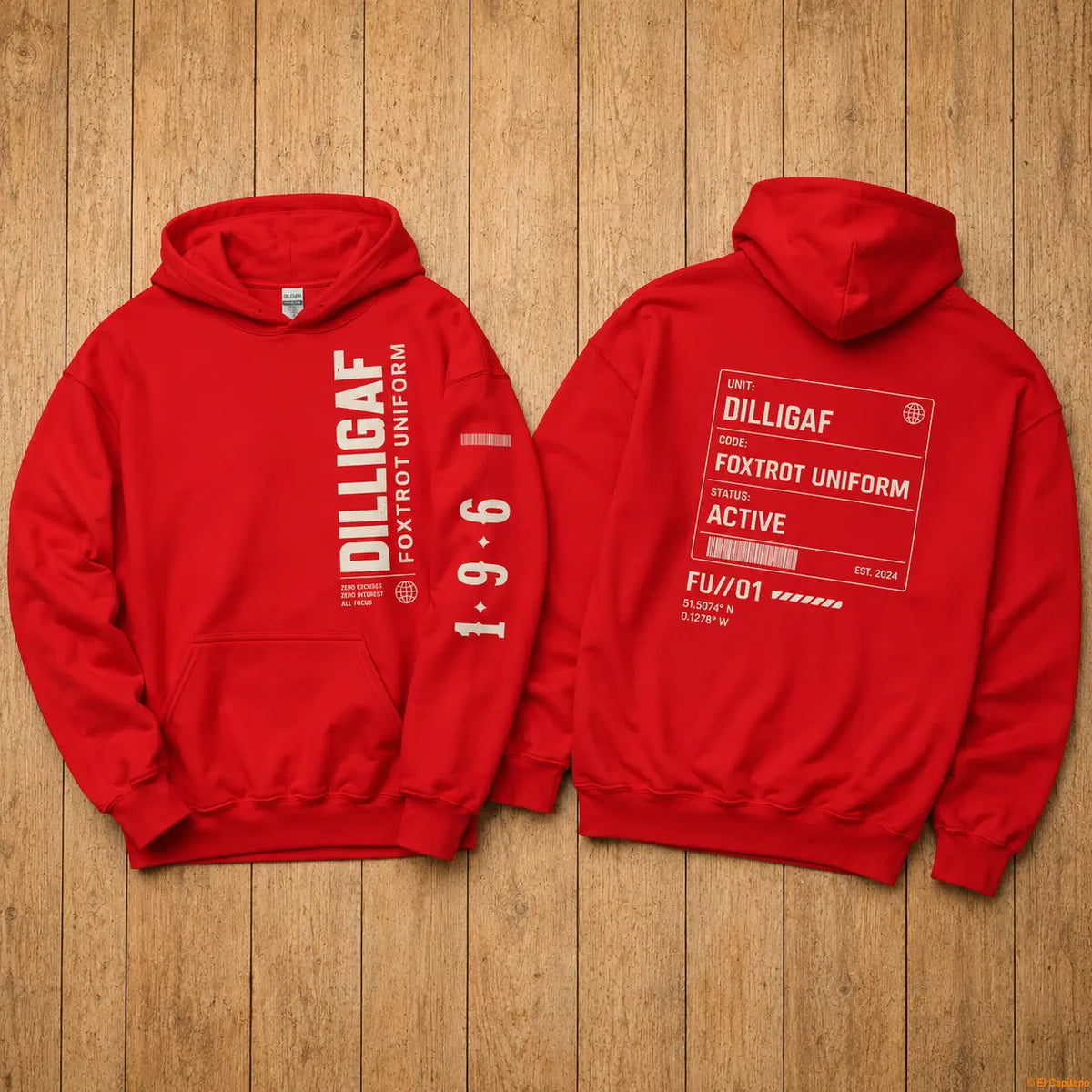 DILLIFU Hoodie - Caballeros – – red_dilligaffu_holz_30b39d75-92dd-4da9-b277-35d4ba7dcc2f – El Capitano