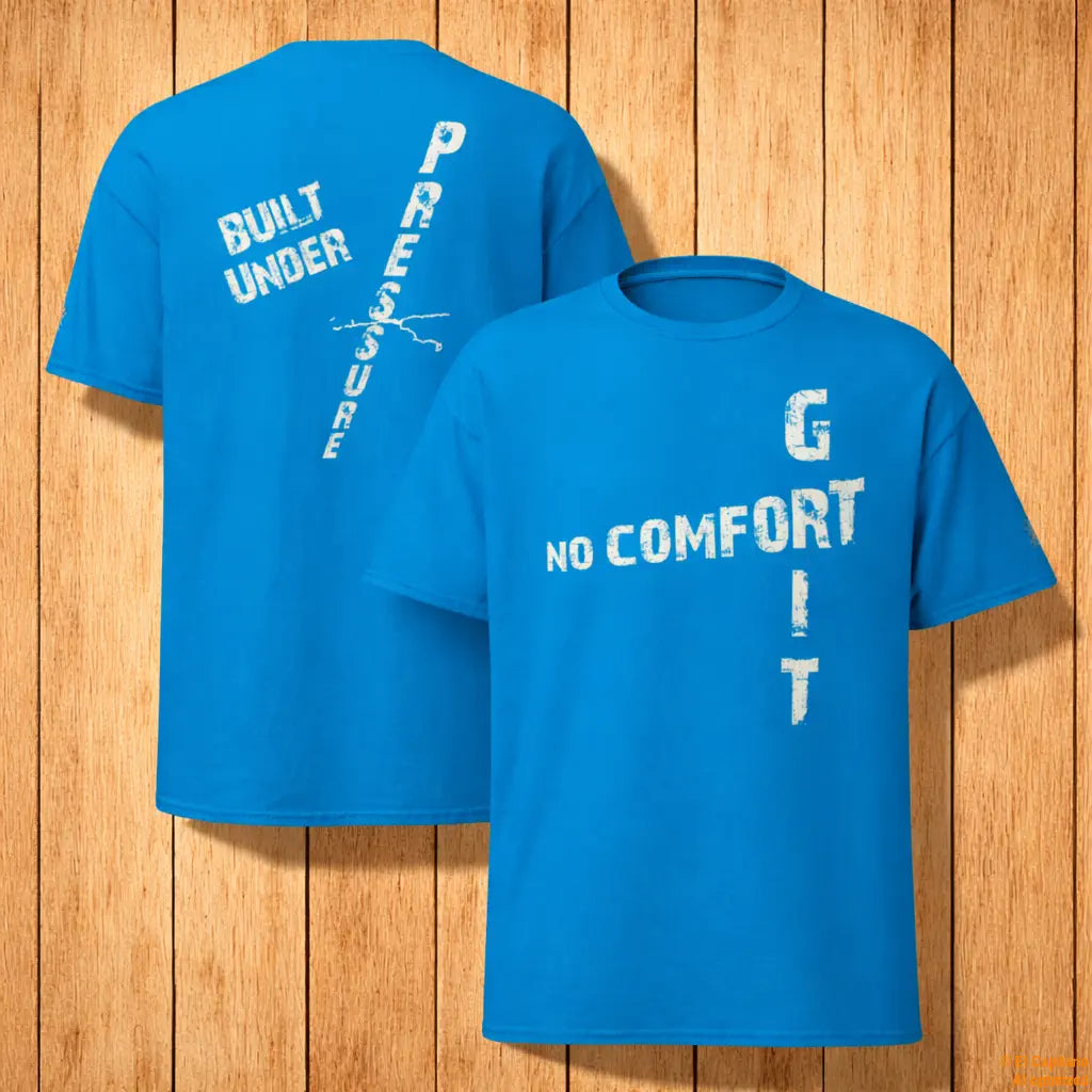 No Comfort Tee – Señoras – – saphir_nocomfort_front_back – El Capitano