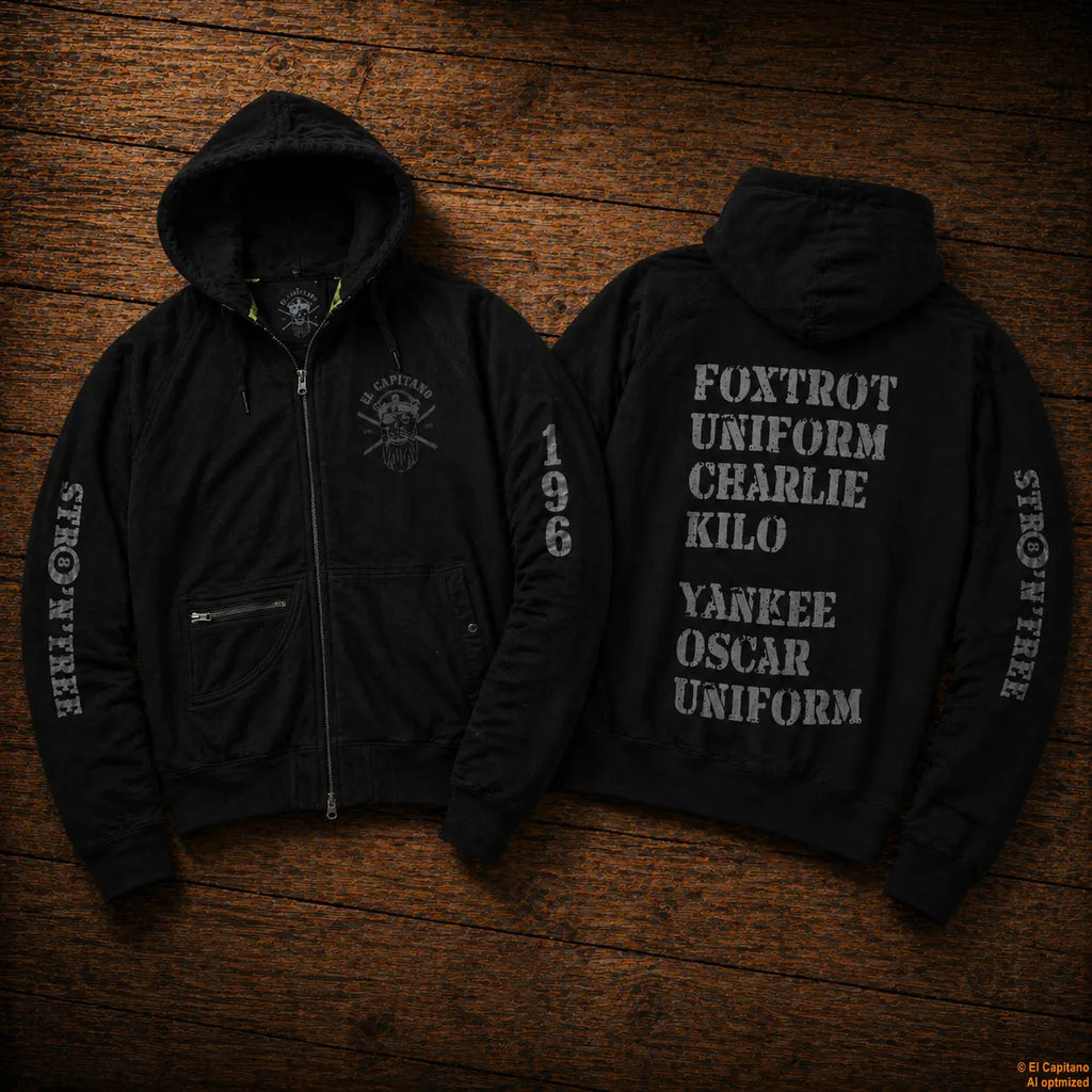 F.U.C.K. Y.O.U. Zip Hoodie – Caballeros – – schwarzaufholzfuckyouh – El Capitano