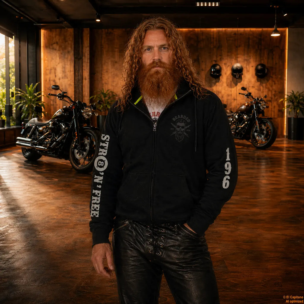 F.U.C.K. Y.O.U. Sweat Jacke – Caballeros – – schwarzbackfuckyoumannj – El Capitano