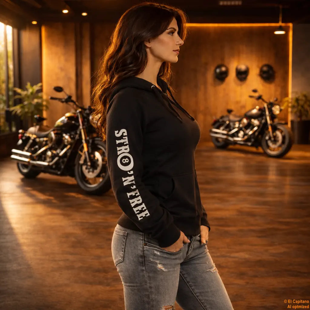 F.U.C.K. Y.O.U. Zip Hoodie – Señoras – – schwarzrechtshalbfuckyoufrau – El Capitano