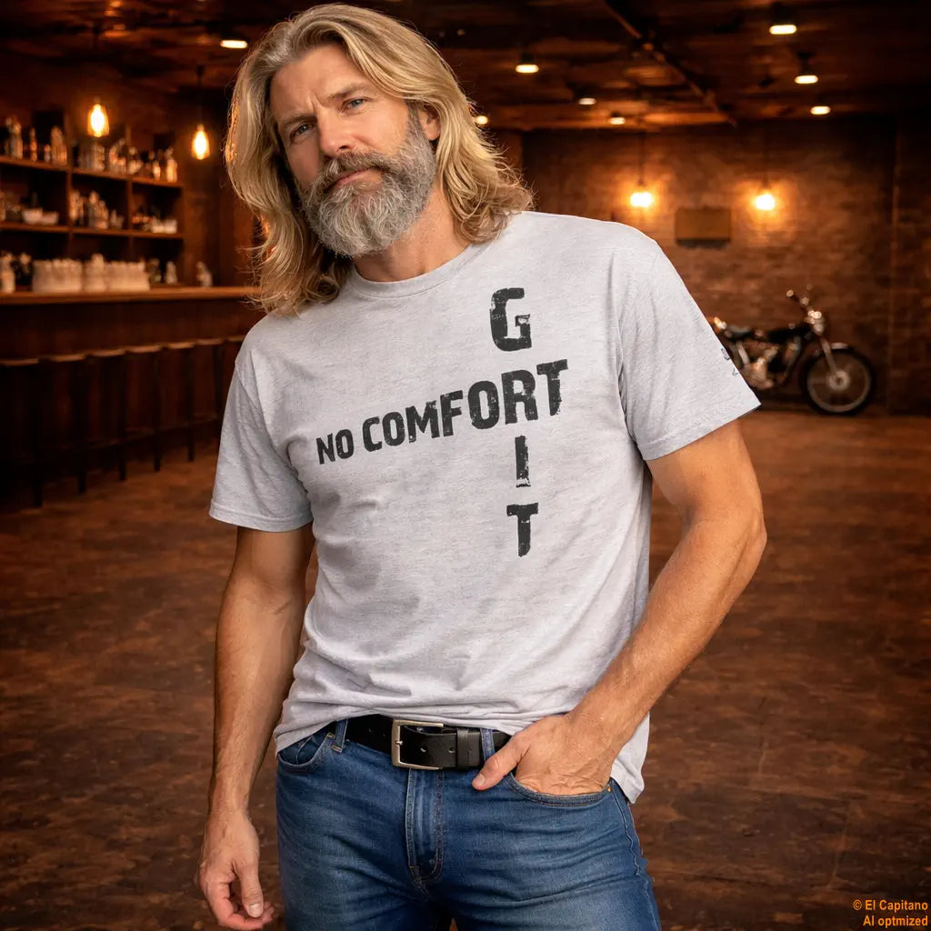 No Comfort Tee – Caballeros – Sport Grey – sport_grau_nocomfort_front_mann – El Capitano